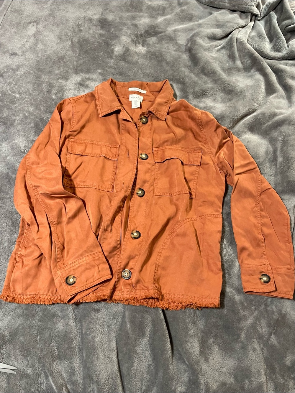Lightweight Nicole Miller Burnt Orange Women’s Jacket, Sz M